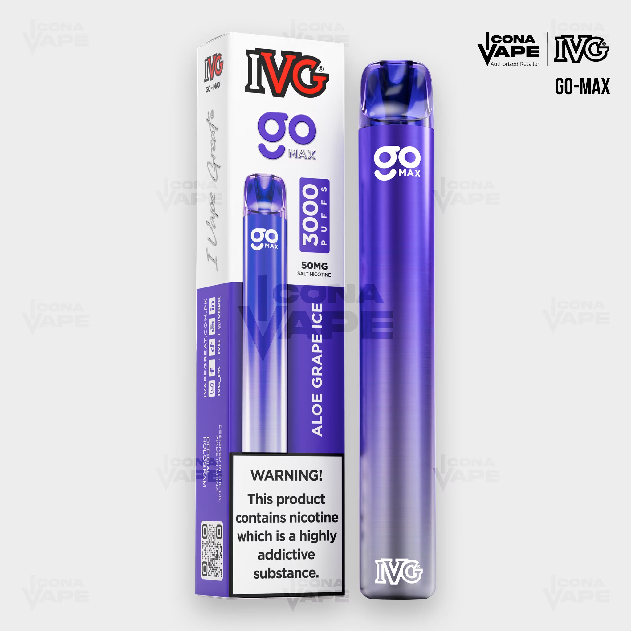IVG GO MAX 3000 PUFFS DISPOSABLE VAPE
