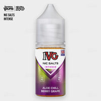 IVG Intense Nic Salt Aloe Chill Berry Grape 30ml 55mg bottle, high strength nic salt e-liquid for pod systems, Pakistan