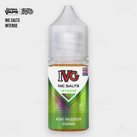 IVG Intense Nic Salt Kiwi Passion Guava 30ml 55mg bottle, high strength nic salt e-liquid for pod systems, Pakistan