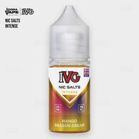 IVG Intense Nic Salt Mango Dragon Dream 30ml 55mg bottle, high strength nic salt e-liquid for pod systems, Pakistan
