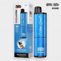 IVG Recharge 4 in 1 base device in blue, original IVG rechargeable vape Pakistan