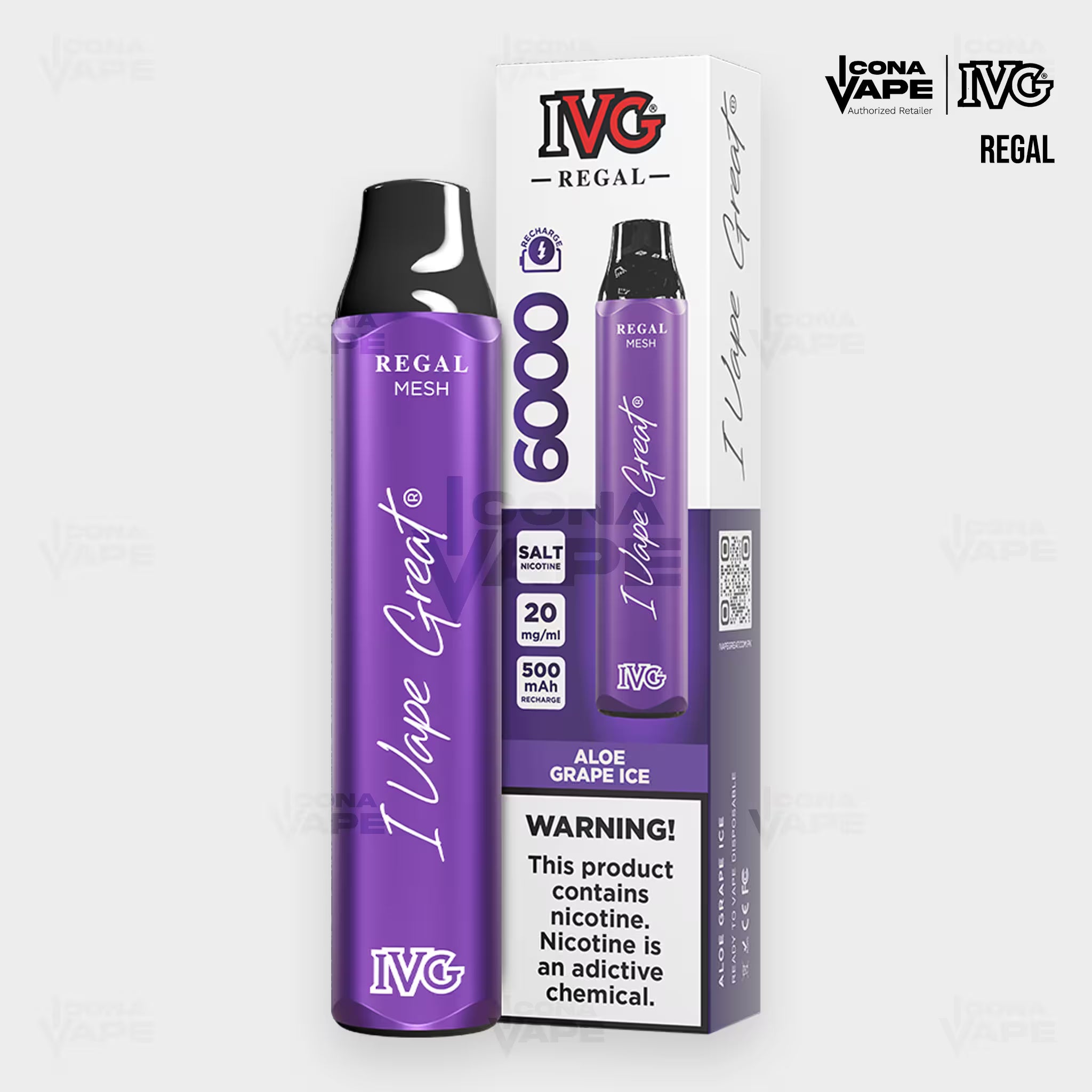 IVG REGAL MESH 6000 PUFFS DISPOSABLE VAPE
