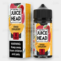 Juice Head Extra Freeze Mango Strawberry 100ml vape juice - 0mg bottle and box