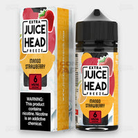 Juice Head Extra Freeze Mango Strawberry 100ml vape juice - 6mg bottle and box