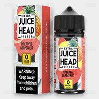 Juice Head Extra Freeze Pineapple Grapefruit 100ml vape juice - 0mg bottle and box