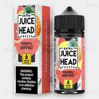 Juice Head Extra Freeze Pineapple Grapefruit 100ml vape juice - 6mg bottle and box