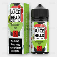 Juice Head Extra Freeze Strawberry Kiwi 100ml vape juice - 0mg bottle and box
