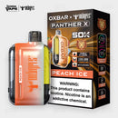 OXBAR x Dr Vapes Panther X 50K Peach Ice disposable vape, iced peach flavor, 50000 puffs, Pakistan