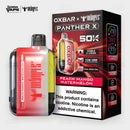 OXBAR x Dr Vapes Panther X 50K Peach Mango Watermelon disposable vape, 50000 puffs, 20mg and 50mg