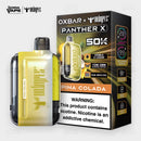 OXBAR x Dr Vapes Panther X 50K Pina Colada disposable vape, pineapple coconut, 50000 puffs, Pakistan