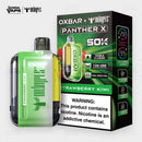 OXBAR x Dr Vapes Panther X 50K Strawberry Kiwi disposable vape, green device, 50000 puffs, Pakistan