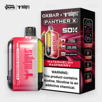 OXBAR x Dr Vapes Panther X 50K Watermelon Raspberry disposable vape, 50000 puffs, 20mg and 50mg, Pakistan