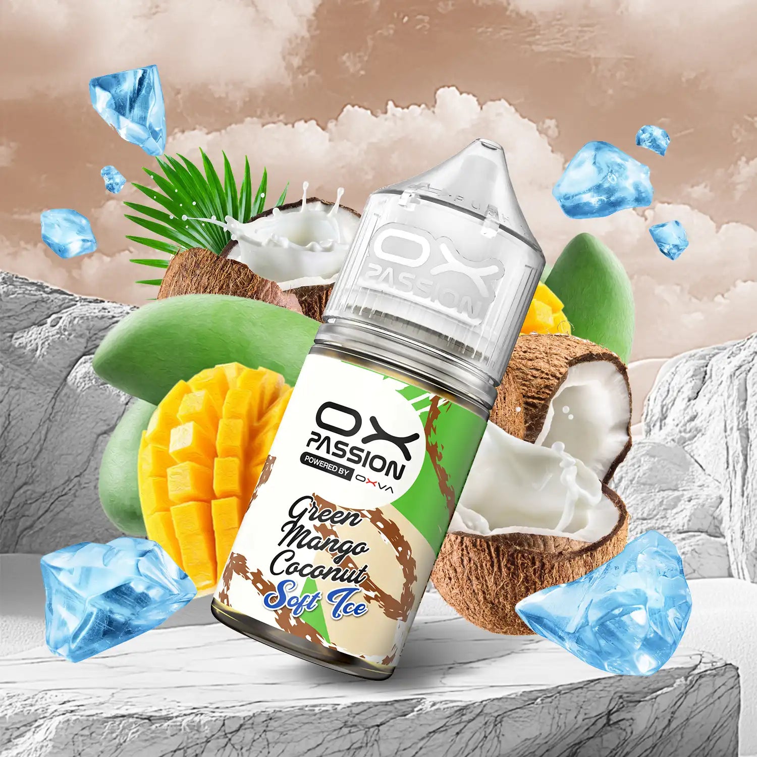 GREEN MANGO COCONUT - OX PASSION SOFT ICE - 30ML