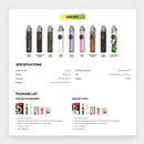 OXVA NeXLIM 2 colors, specifications and package list, ICONA VAPE Pakistan