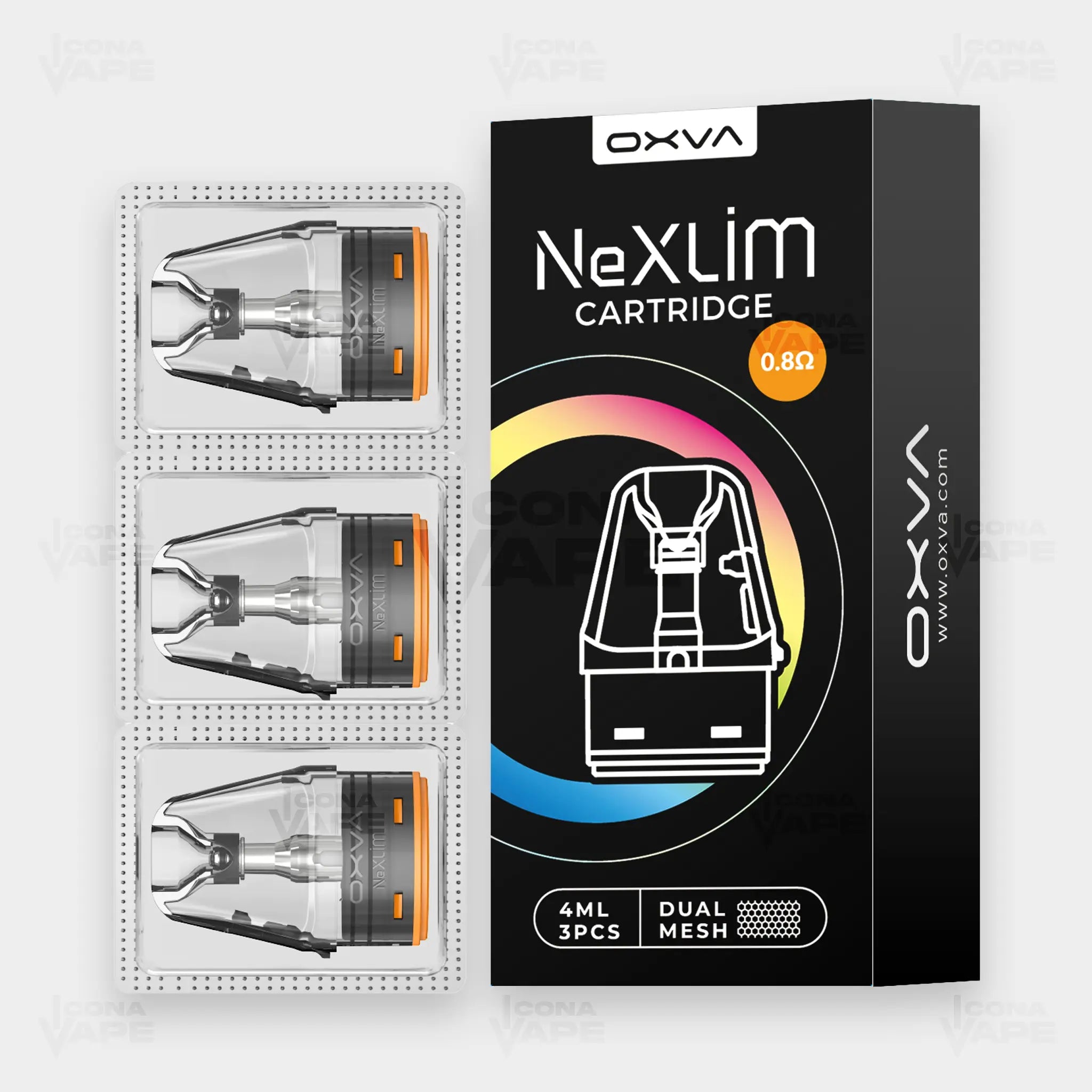 OXVA NeXLIM cartridge 0.8 ohm dual mesh pod balanced vape 4ml Pakistan