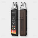 Oxva Xlim 3 Ultra mocha brown pod system front and back leather style vape device Pakistan