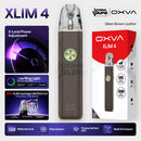 OXVA Xlim 4 pod kit in Silken Brown Leather, zinc alloy body, Pakistan