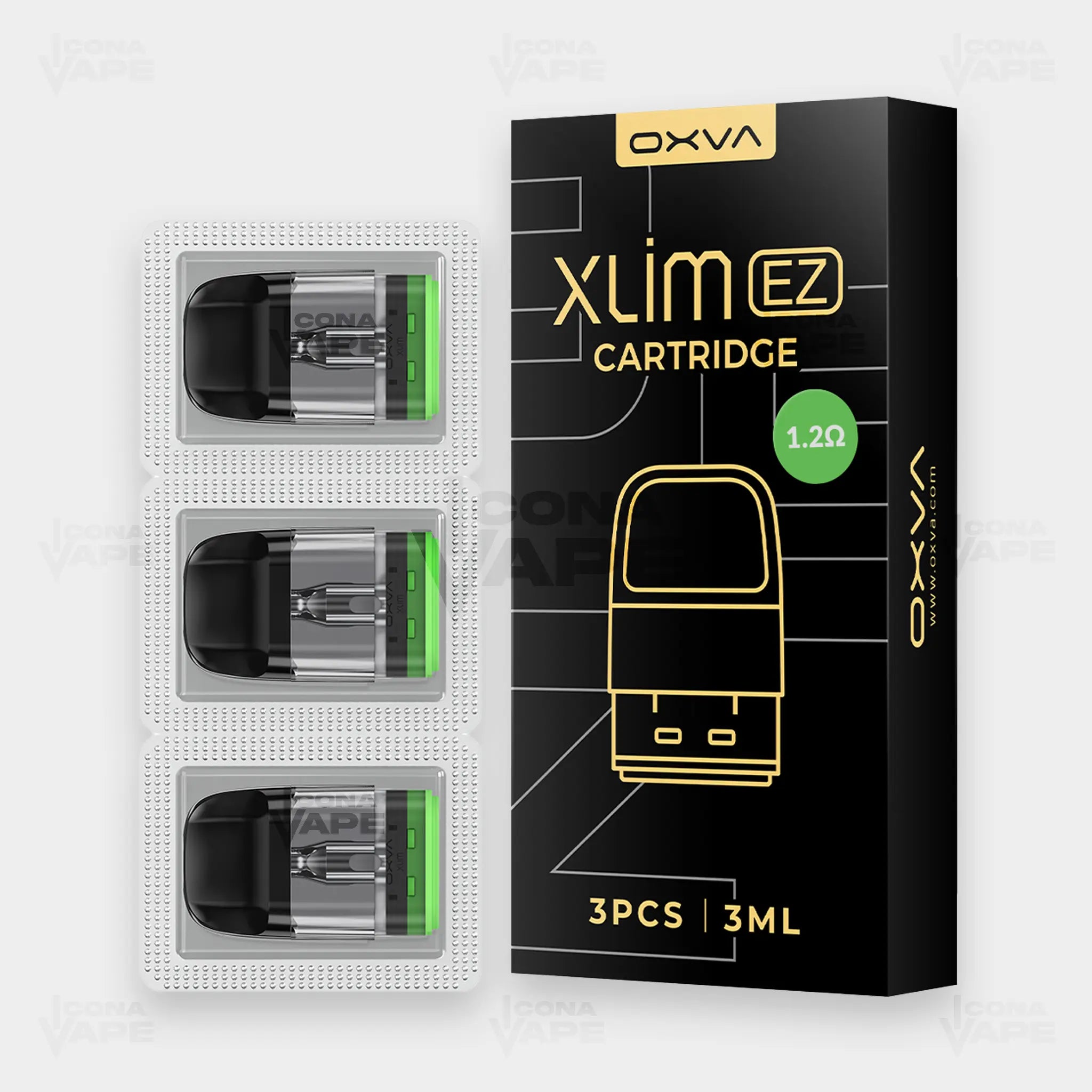 OXVA Xlim EZ cartridge 1.2ohm 3ml Pakistan tight MTL pod ICONA VAPE