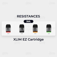 OXVA Xlim EZ cartridge 3ml all resistances Pakistan 0.4 0.6 0.8 1.2 ohm