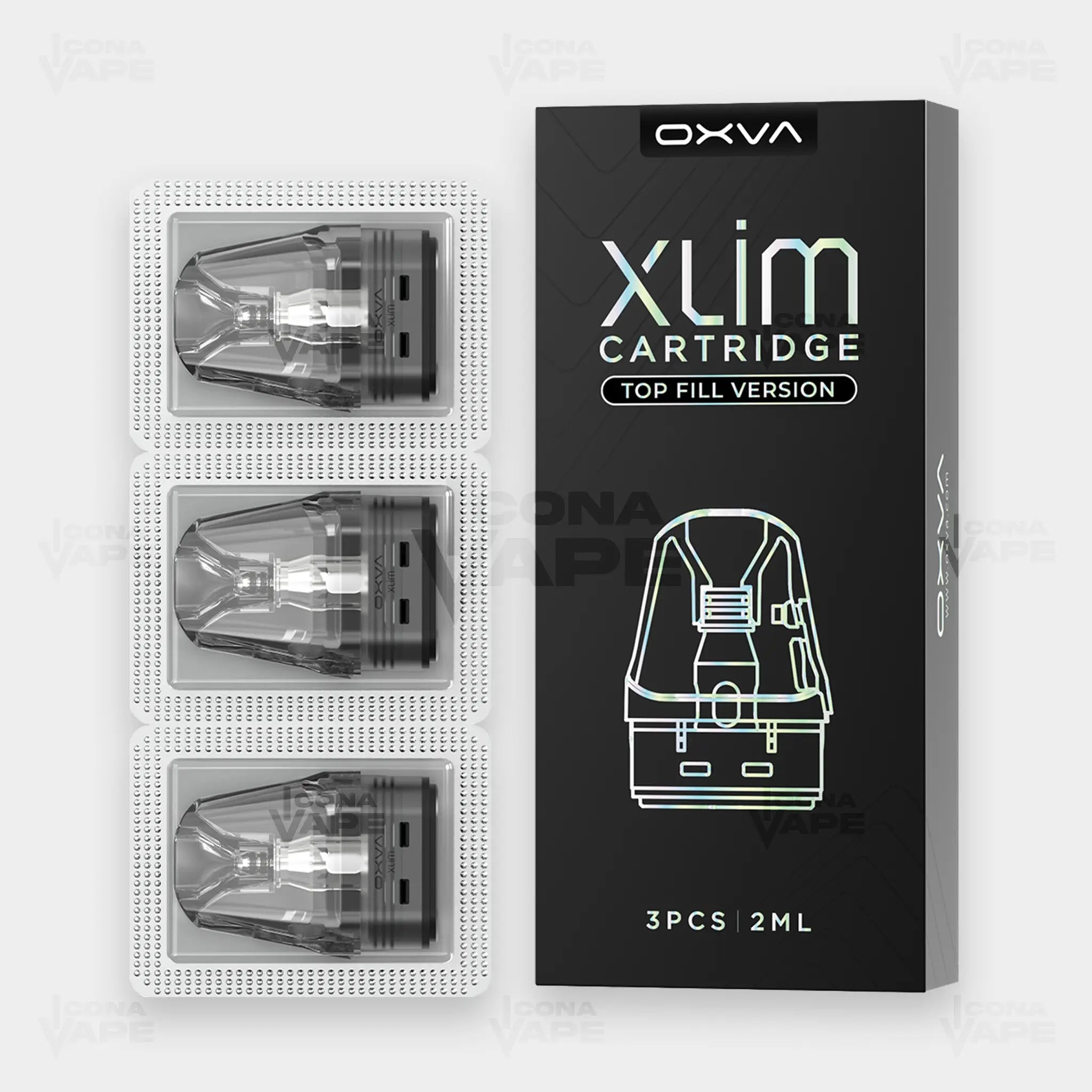 OXVA Xlim Top Fill Cartridge 2ml 0.6 0.8 1.2 ohm pods Pakistan ICONA VAPE