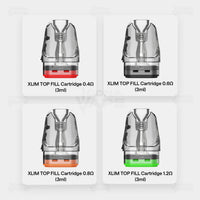 OXVA Xlim Top Fill Cartridge 3ml all resistances 0.4 0.6 0.8 1.2 ohm Pakistan