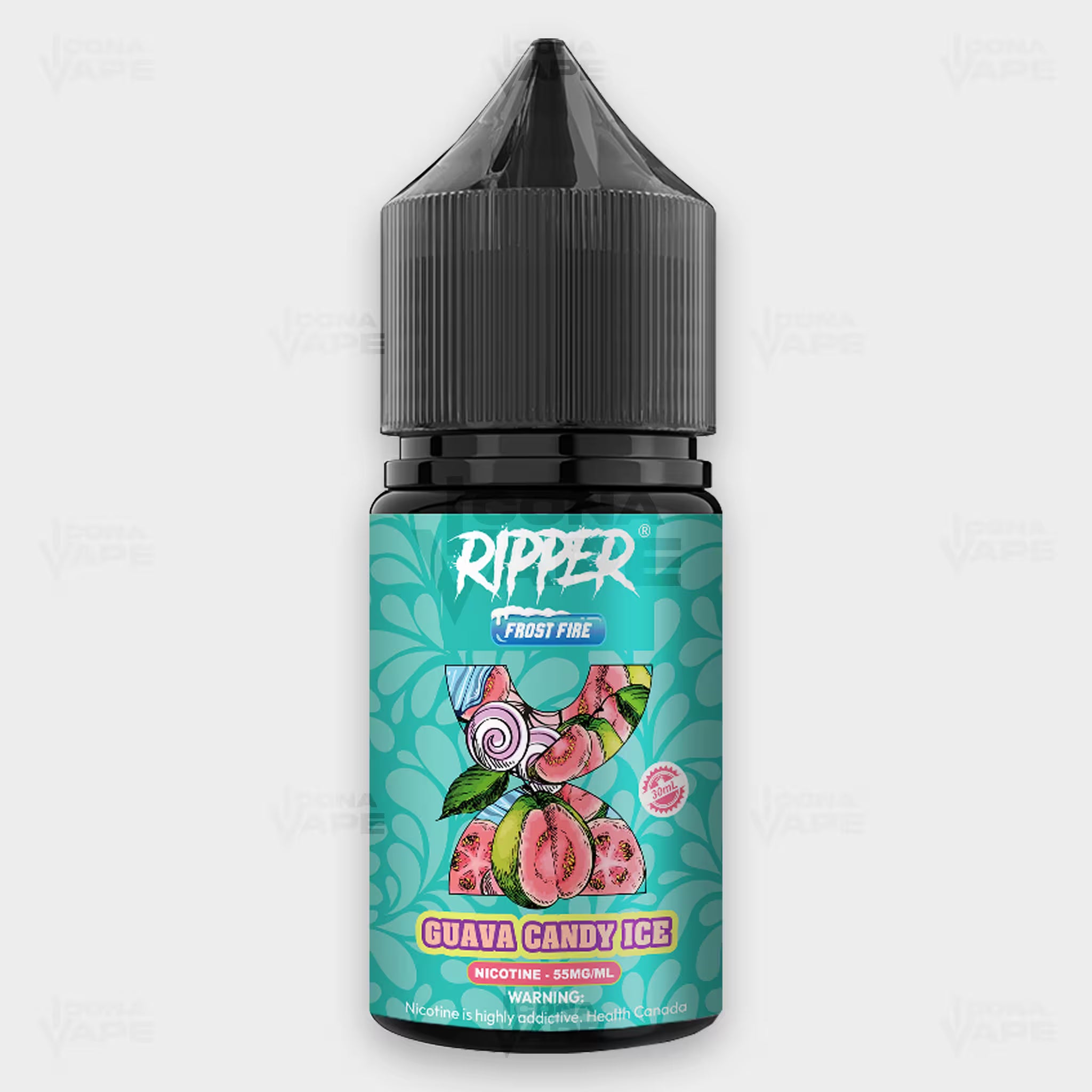 RUFPUF Ripper Frost Fire Guava Candy Ice 30ml nic salt e-liquid, iced
