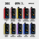 RUFPUF Ripper XXX 35K disposable vape all 10 ice flavors lineup