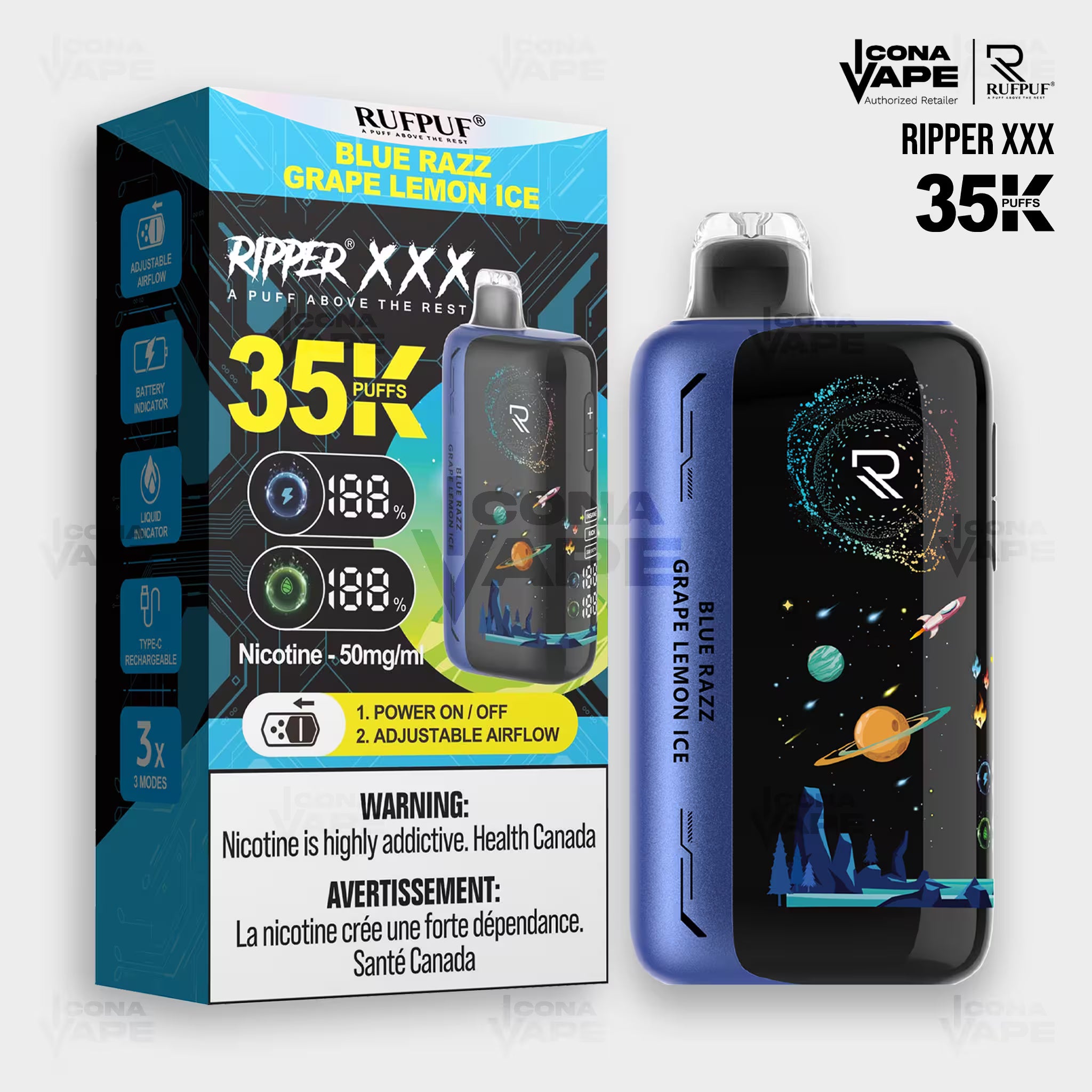 RUFPUF RIPPER XXX 35K DISPOSABLE VAPE
