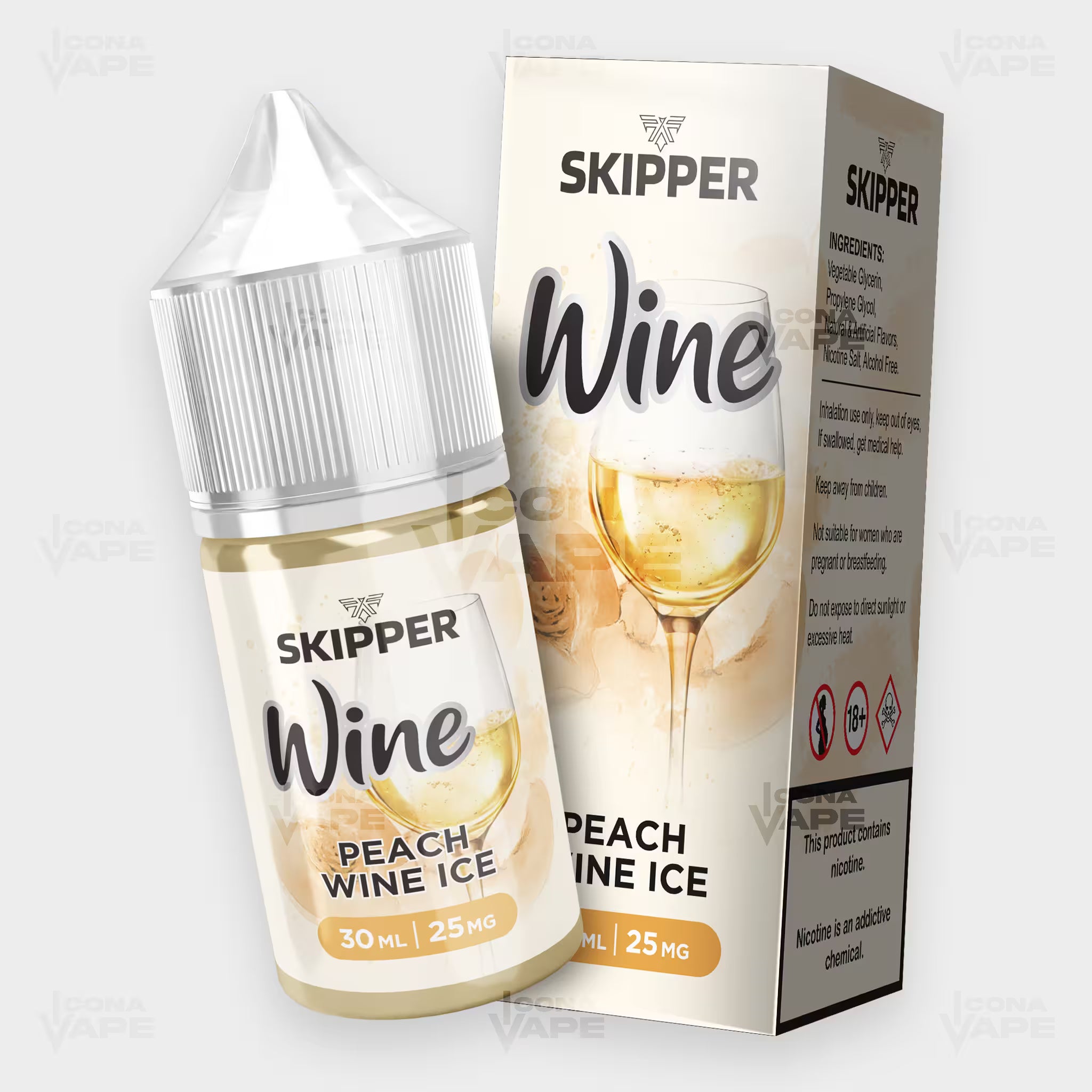 PEACH WINE ICE - SKIPPER WINE SERIES - 30ML