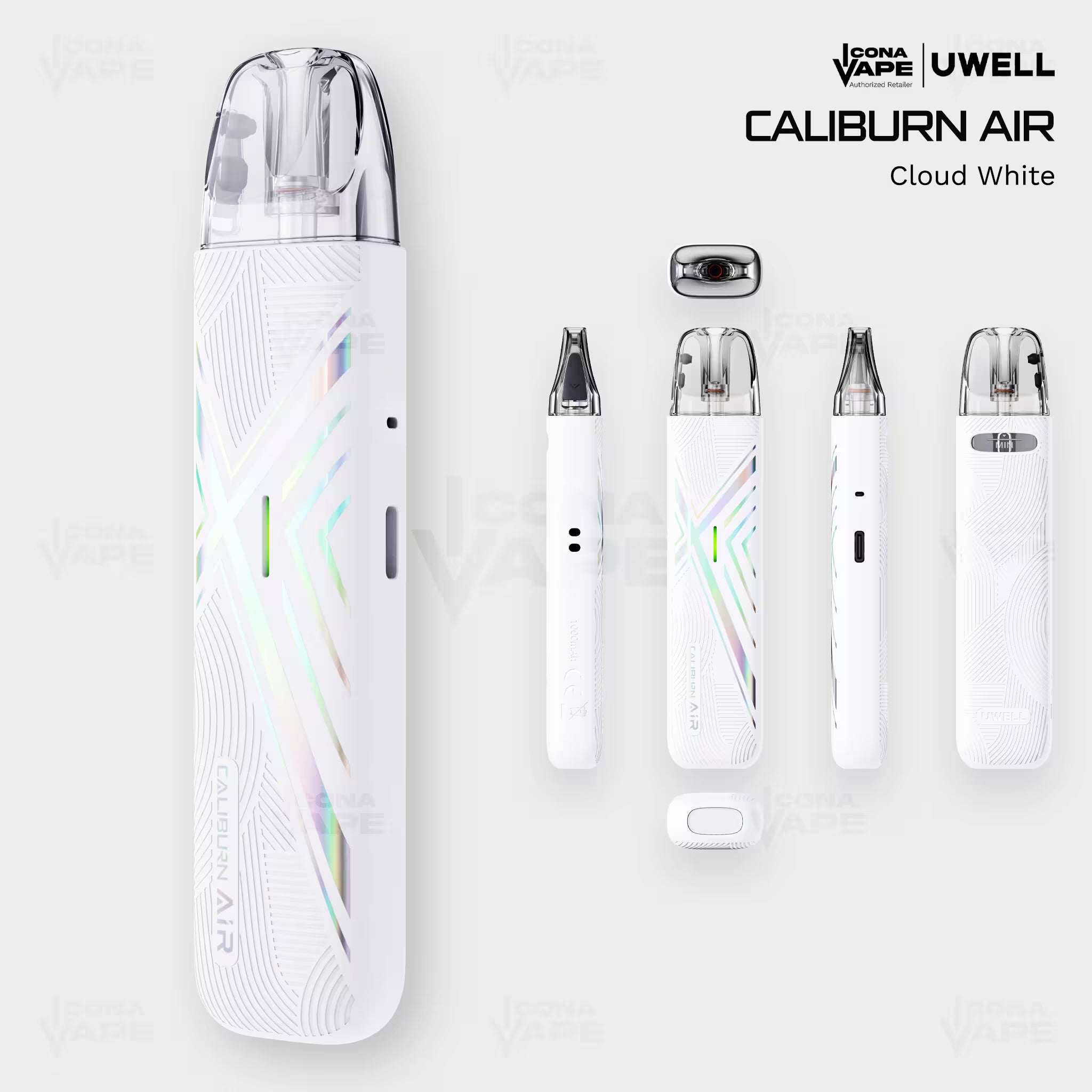 Uwell Caliburn Air Cloud White - GPP Alpha Pod Kit Pakistan