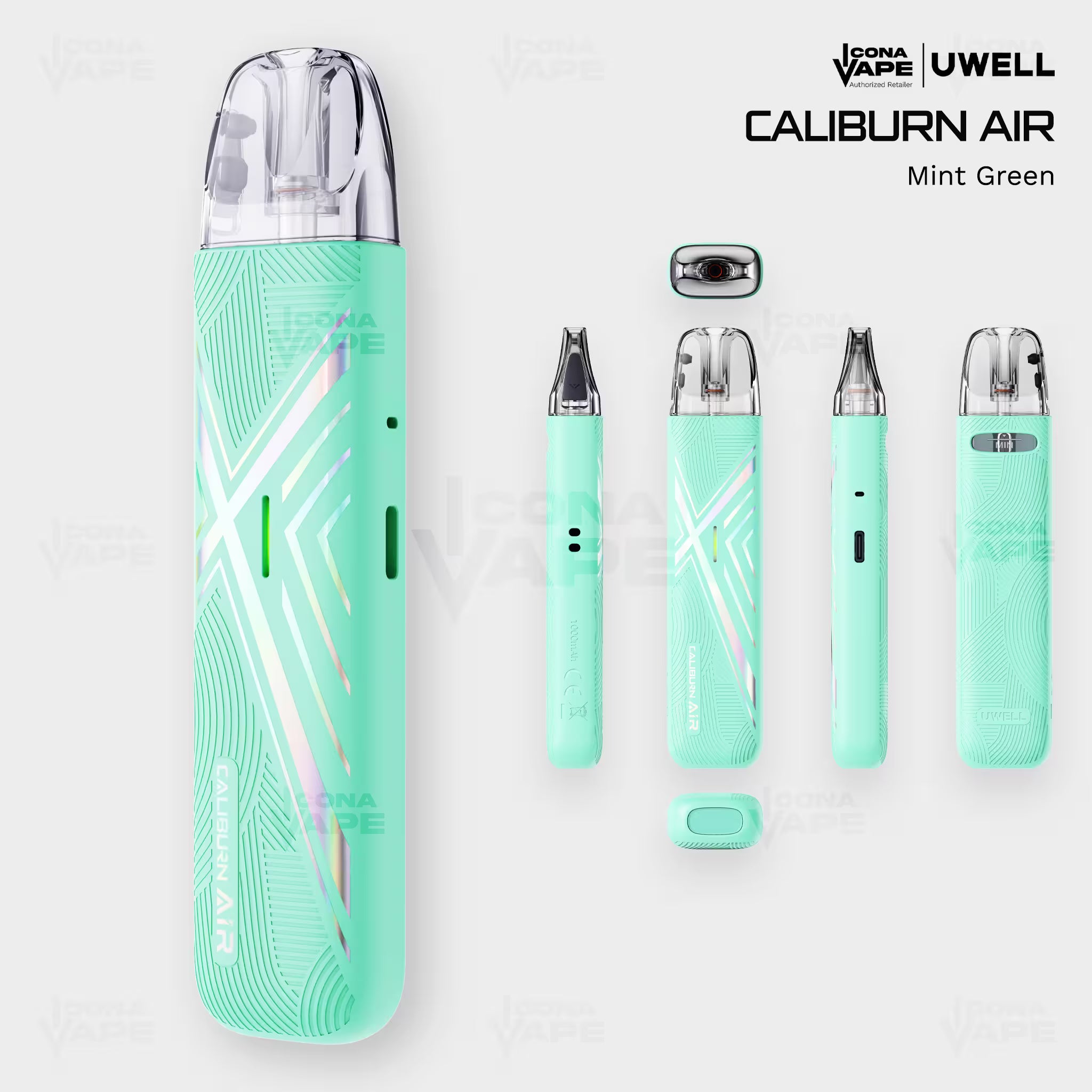 Uwell Caliburn Air Mint Green - GPP Alpha Pod Kit Pakistan