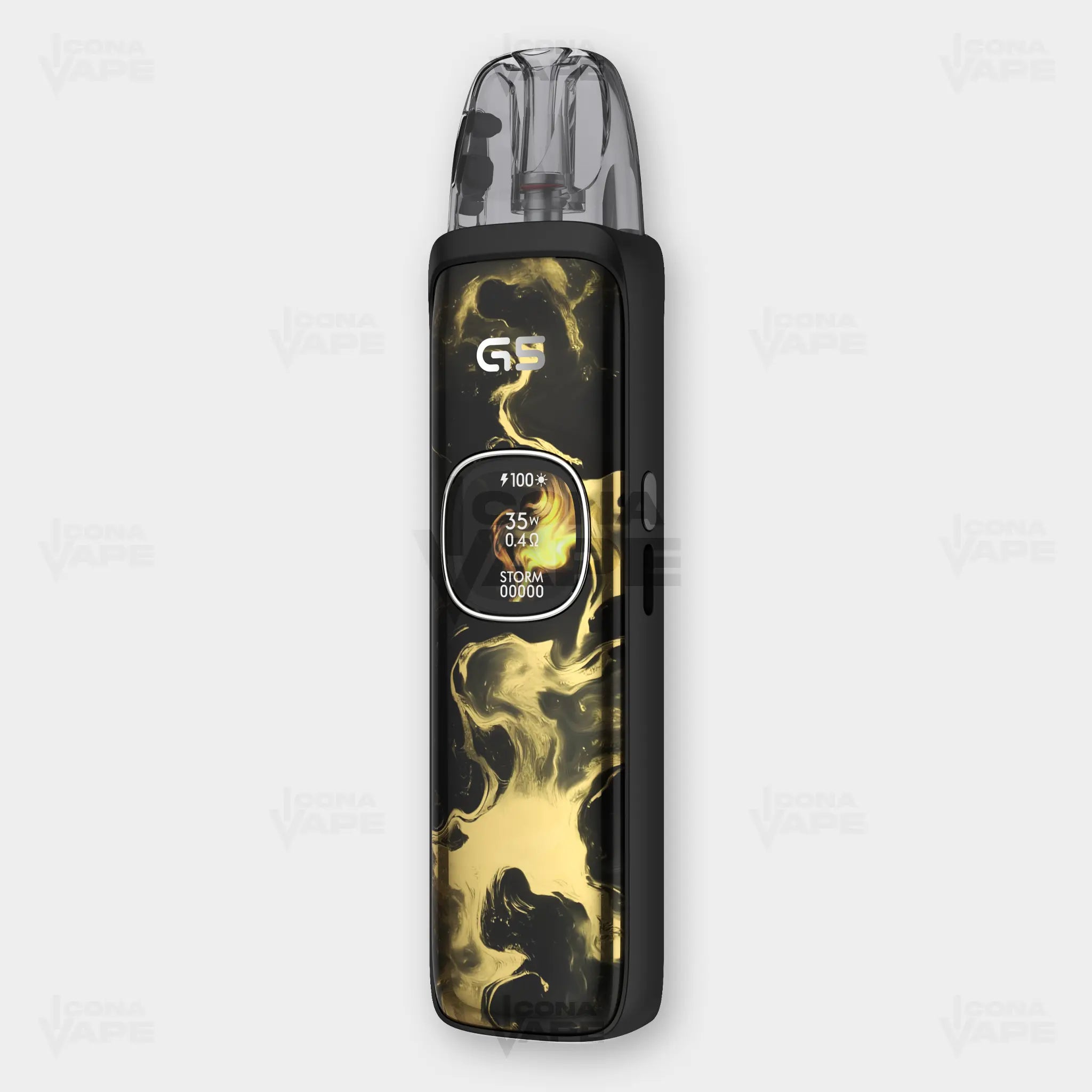 Uwell Caliburn G5 Black Gold vape pod device with GPP Alpha pod and premium finish