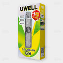 Uwell Caliburn G5 pod kit box with 3 pods included and GPP Alpha cartridge packaging