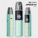 VOOPOO Argus G4 pod vape in Green iridescent gradient, front and side view