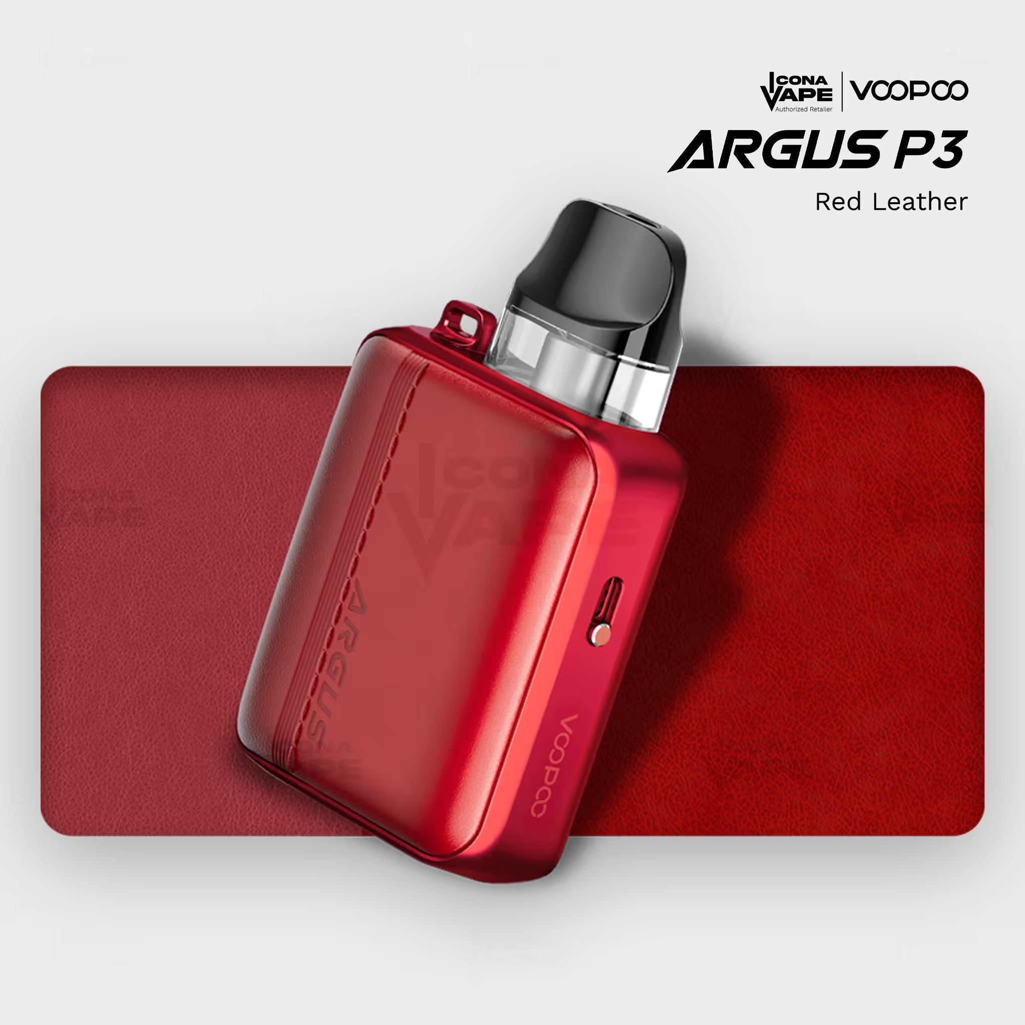Voopoo Argus P3 Red Leather Pakistan — ICONA VAPE